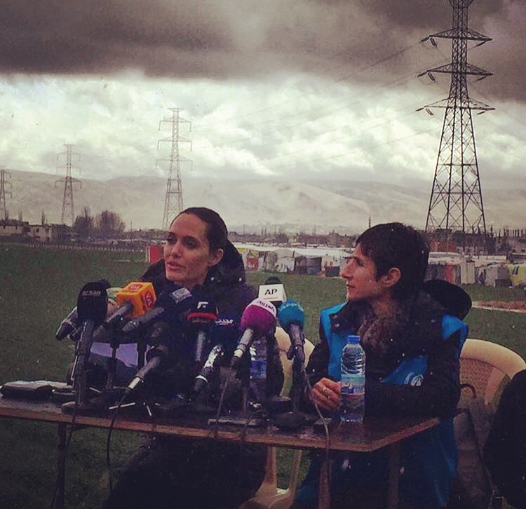 Hollywood Actress Angelina Jolie in Lebanon